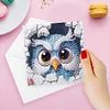 uk.everydayedeals 6Pcs DIY Diamond Painting Greeting Card - Owl Cat