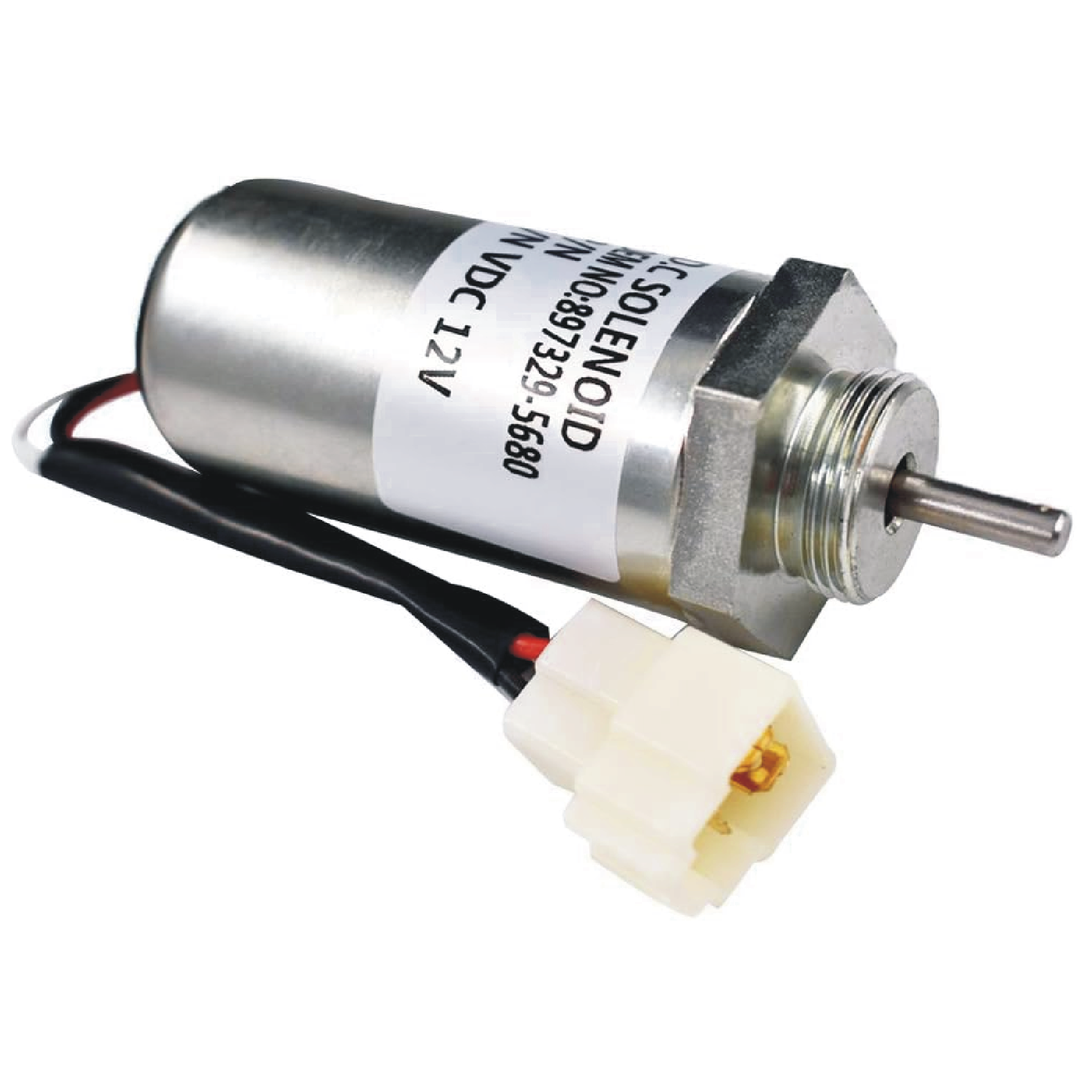 897329-5680 Fuel Shut Off Solenoid 897183-0140 185206401 MV1-18 for Kobelco SK75-8 Hitachi Excavator EX50U EX35U EX27U EX35 12VDC
