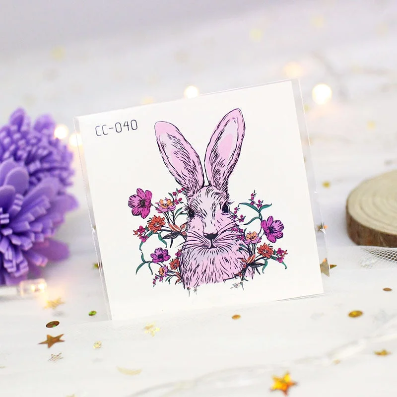 Cartoon Cat and Dog Face Stickers Tattoo Stickers Waterproof Girl/Child Cute Makeup Stickers Small Tattoo Pet Temporary Tattoos