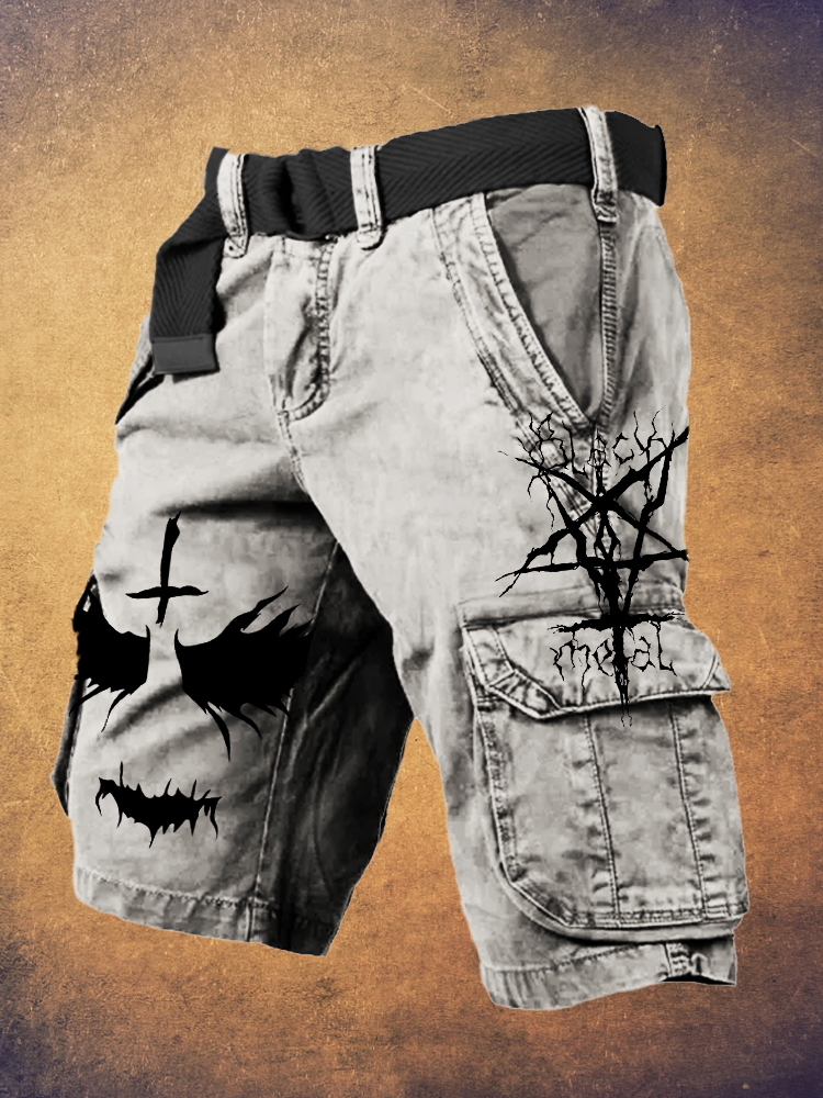 Halloween Black Metal Art Men's Work Short / Rvogue / Rvogue