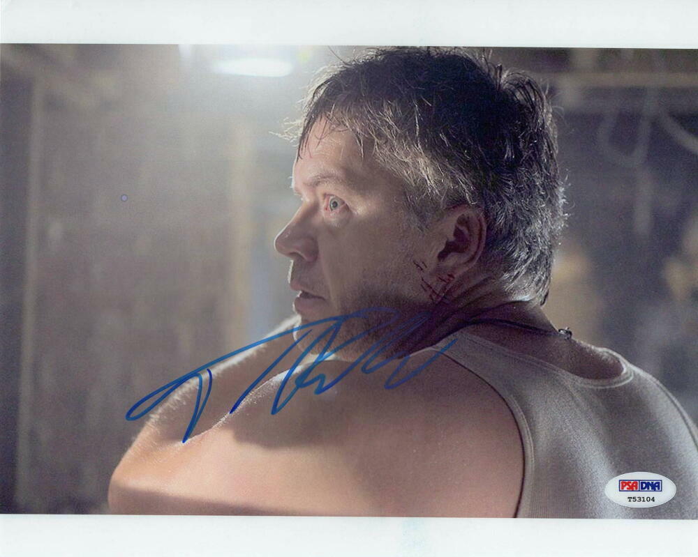 TIM ROBBINS SIGNED AUTOGRAPH 8x10 Photo Poster painting THE SHAWSHANK REDEMPTION BULL DURHAM PSA