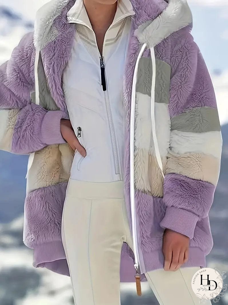 Trendy Tie-Dye Hooded Jacket