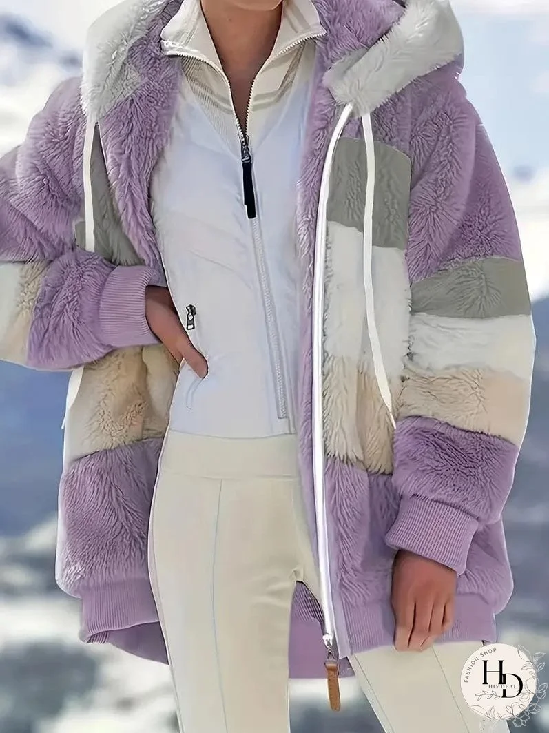 Trendy Tie-Dye Hooded Jacket