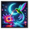 Luminous Lotus Hummingbird-11CT Stamped Cross Stitch 40*40cm/15.75*15.75in