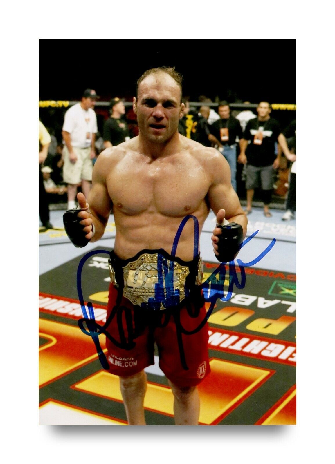 Randy Couture Signed 6x4 Photo Poster painting UFC Light Heavyweight Champion MMA Autograph +COA