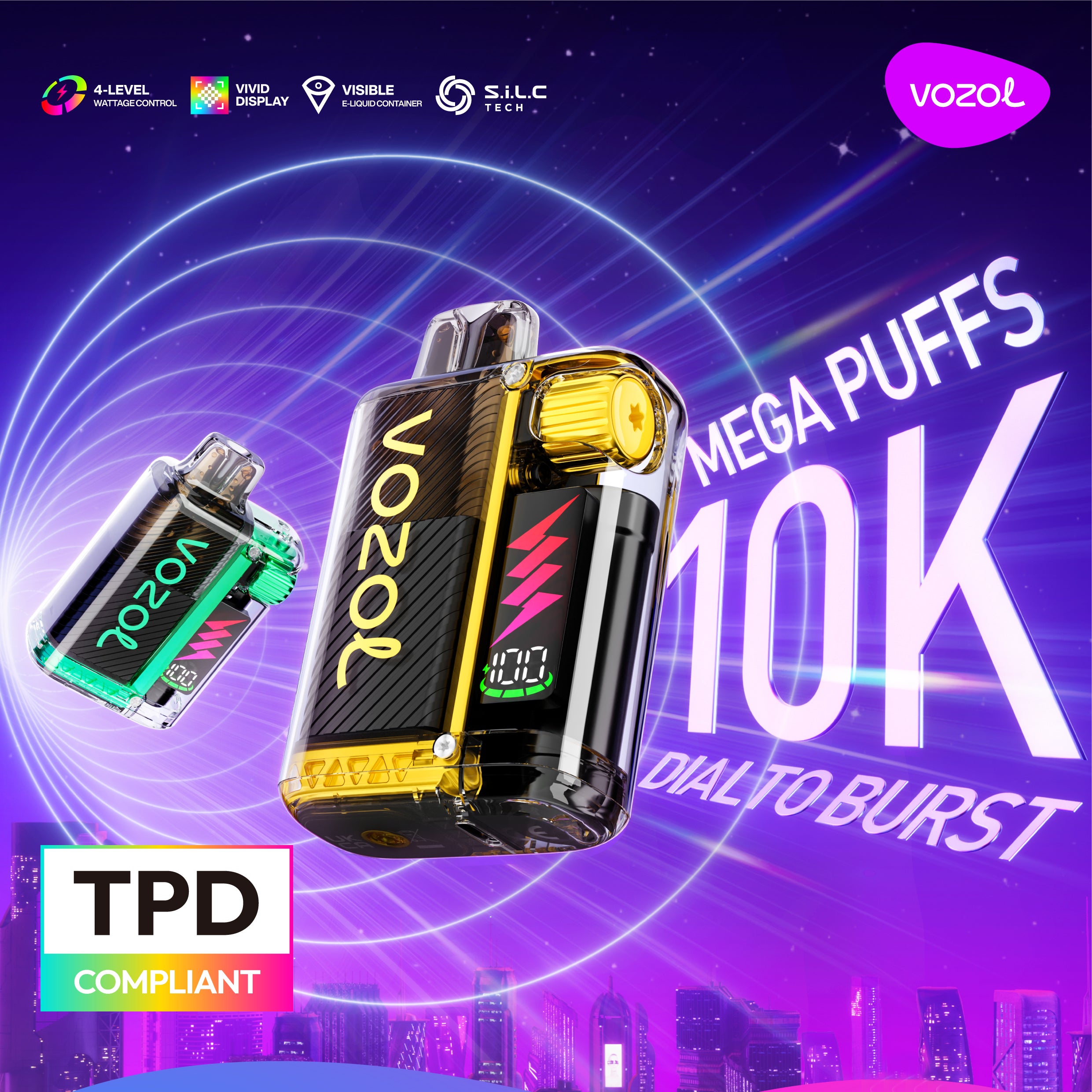 VOZOL VISTA 10000 Puffs Disposable Vape Wholesale VOZOL OPVape