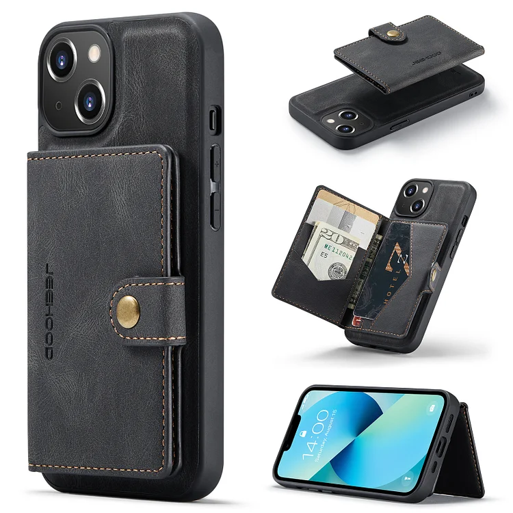High-quality PU Leather Wallet-Style Magnetic Ultra-thin Shockproof iPhone Case