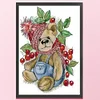(Small Size)[Brand]Berry Bear - 14CT Stamped Cross Stitch - 22*32cm - Animal