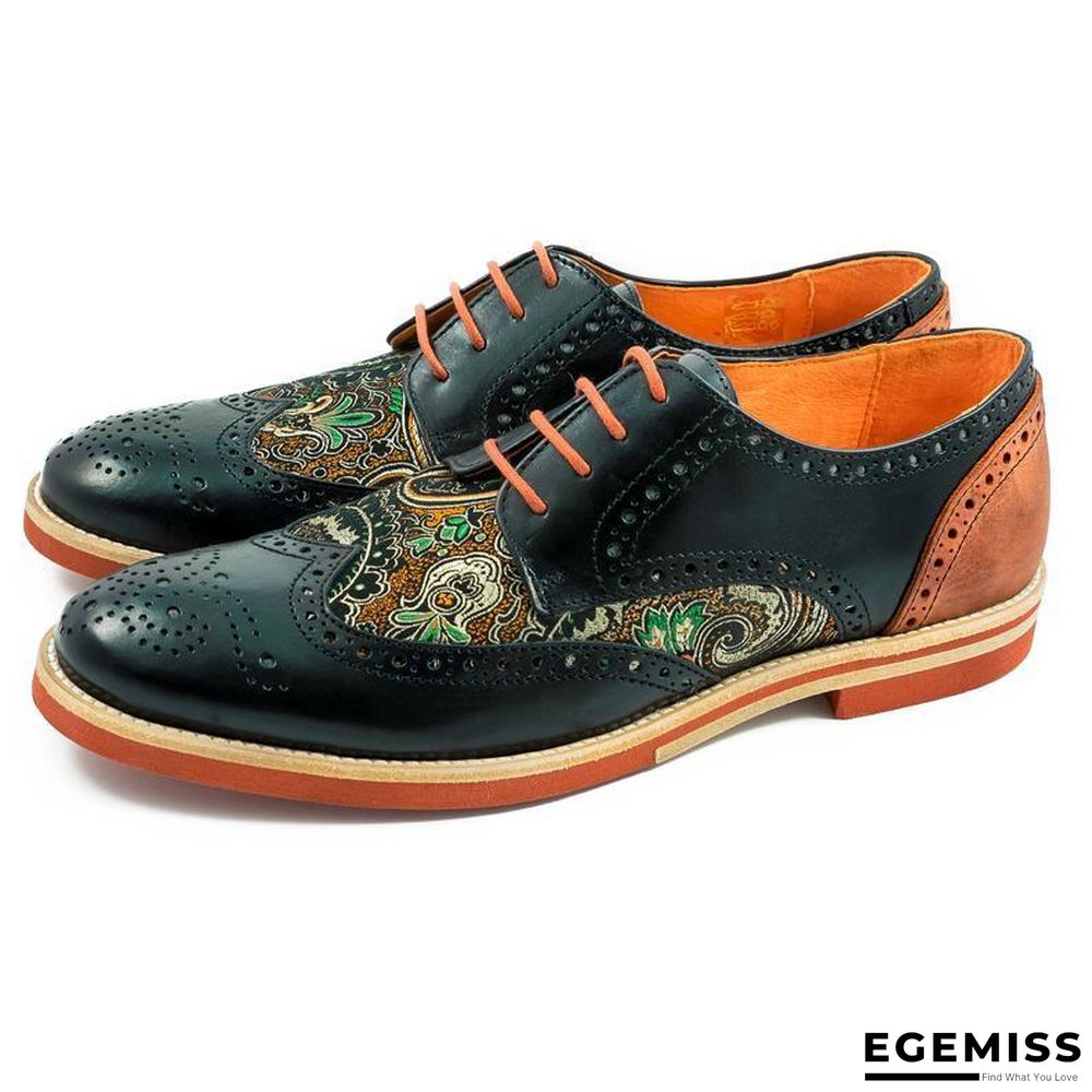 Handmade Silk Dragon Pattern Oxford Shoes | EGEMISS