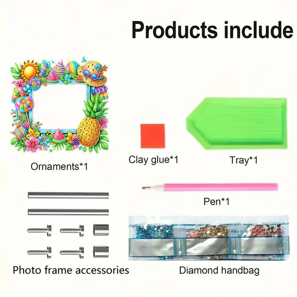 5D DIY Sunshine Vacation Special Shape Diamond Art Tabletop Decor for Home Decor