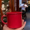 2024 Classic High-end Red Mug New Year Simple Water Cup Coffee Cup