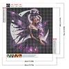 (40*40cm)Butterfly Girl Moon - Full Round Drill Diamond Painting