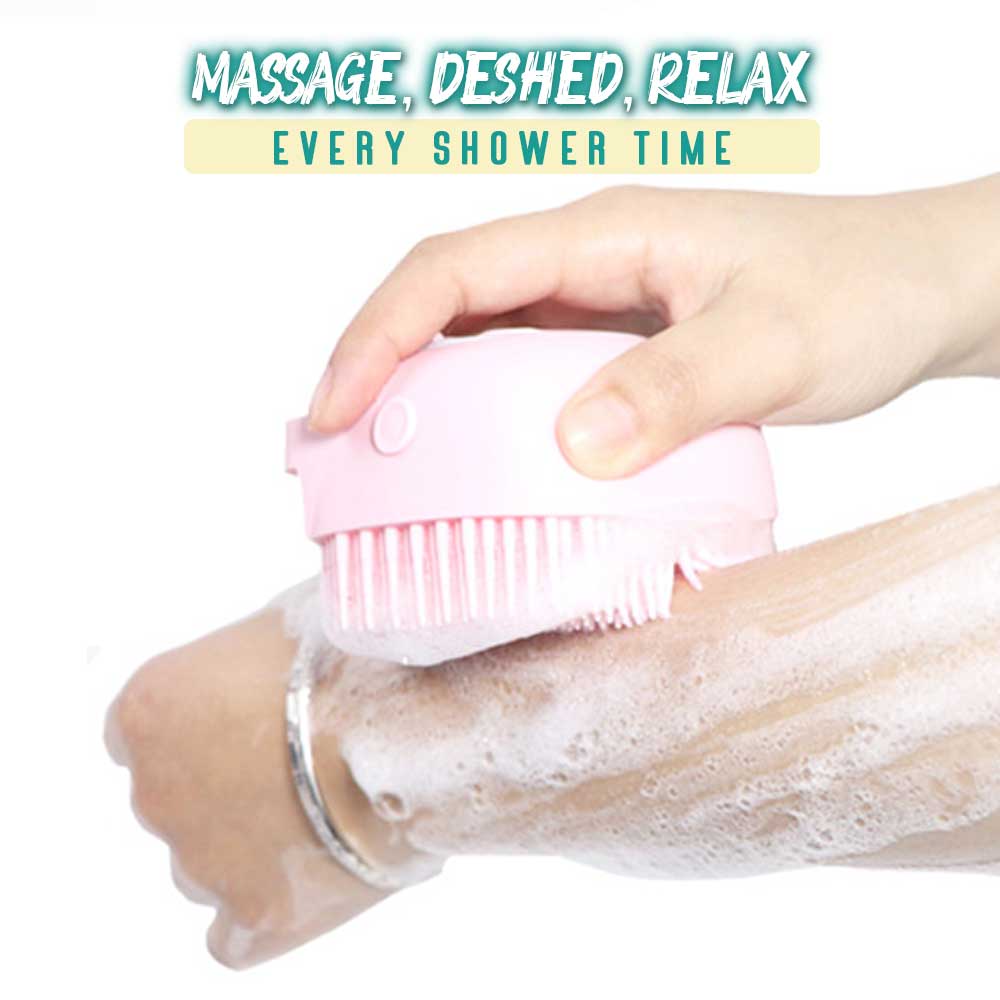 Silicone Massage Bath Brush Liquid Soap Dispenser(Buy 4 Free Shipping)-aolanscctv