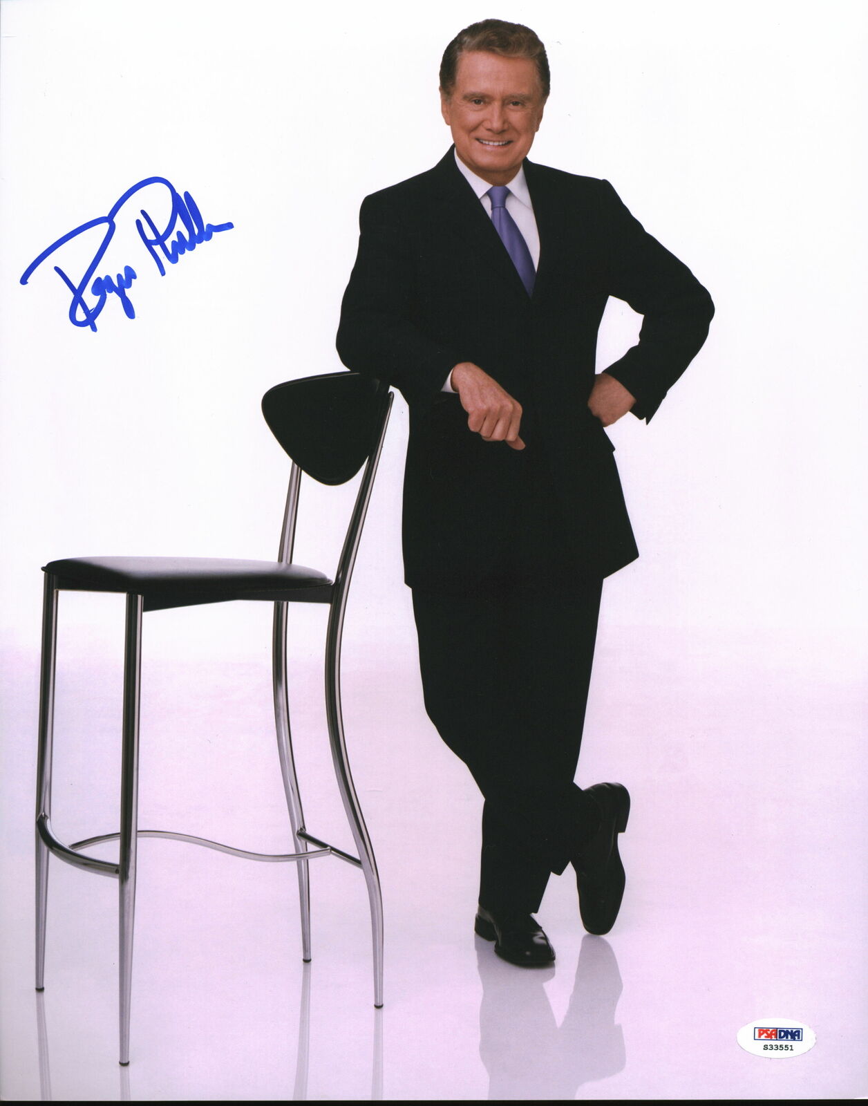 Regis Philbin Who Wants to be a Millionaire Signed 11x14 Photo Poster painting PSA/DNA #S33551