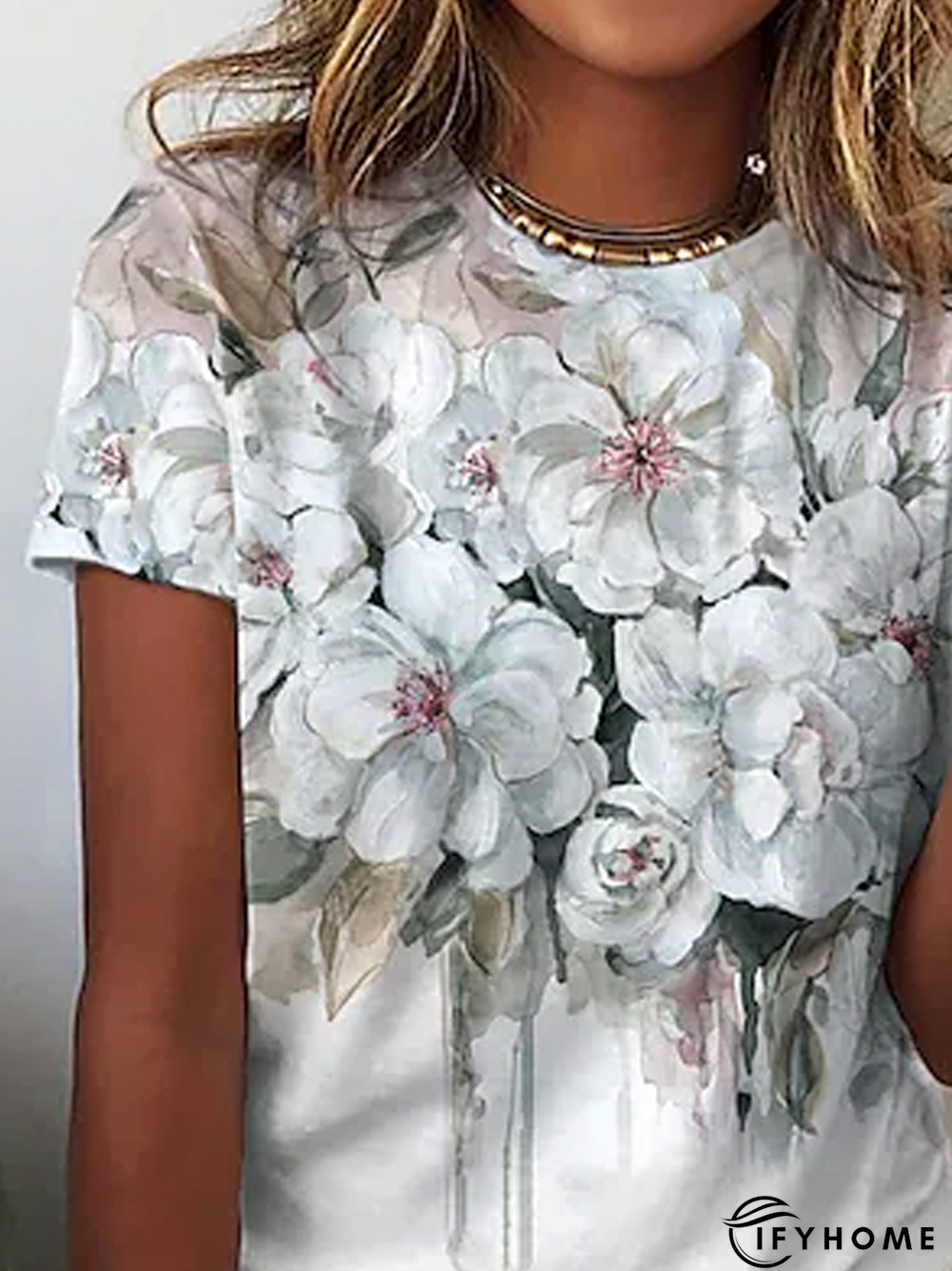 Casual Loosen Short Sleeve T-Shirt | IFYHOME