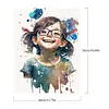 【Clearance Sale】Little Girl Wearing Glasses-Paint by Numbers Acrylic Painting 40*50CM