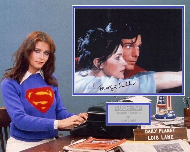 MARGOT KIDDER SIGNED SUPERMAN Photo Poster painting MOUNT UACC REG 242 (2)