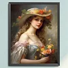 Victorian Woman-11CT Stamped Cross Stitch 40*50cm/15.75*19.69in