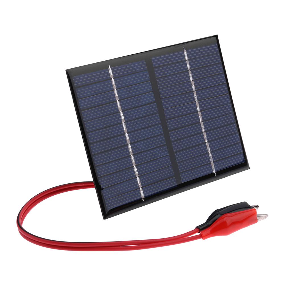 1.5W 12V Solar Cell Polysilicon Flexible DIY Solar Panel Power Bank w/Clip от Cesdeals WW