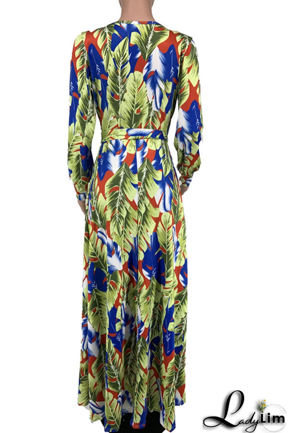 Pink Sweet Elegant Print Patchwork V Neck Straight Dresses