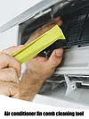 Plastic Air Conditioner Fin Cleaning Brush Car A/C Evaporator Condenser Comb Kit