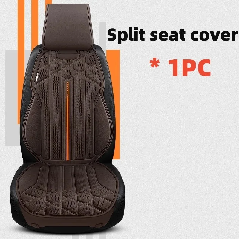 All Seasons Car Seat Cover Breathable Suede Front/Rear Seat Anti-slip Protective Cushions Luxury Car Interior Seat Accessories