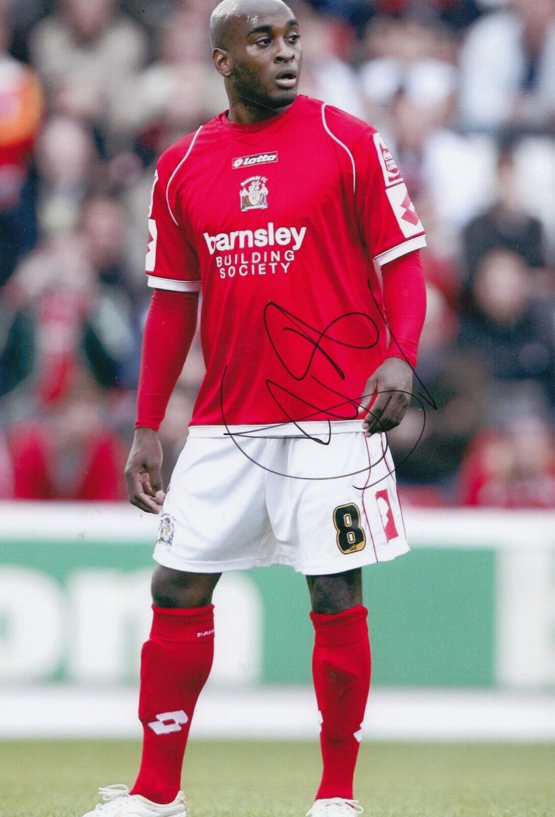 Jamal Campbell-Ryce Hand Signed 12x8 Photo Poster painting - Barnsley Autograph.