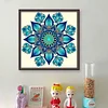 Blue Mandala Pattern-11CT Stamped Cross Stitch 40*40cm/15.75*15.75in tapestrymarket