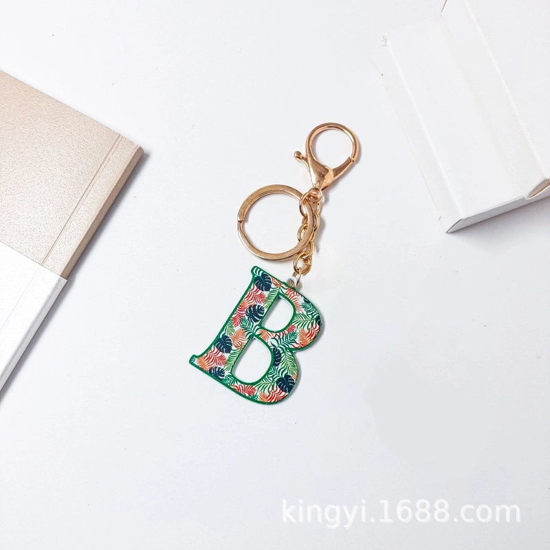 Elegant Streetwear Letter Pu Leather Alloy Women’s Bag Pendant Keychain