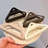 8PCS Minimal Plain Color Triangle Hair Claws