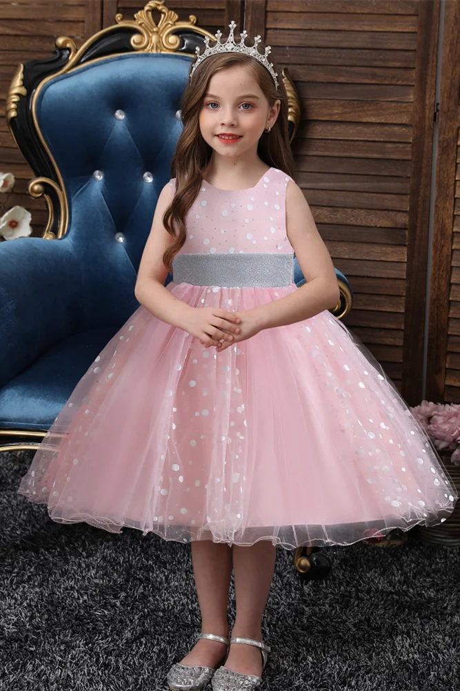 Beautiful Sleeveless Pageant Dresses for Little Girl Tulle With Sequins - lulusllly
