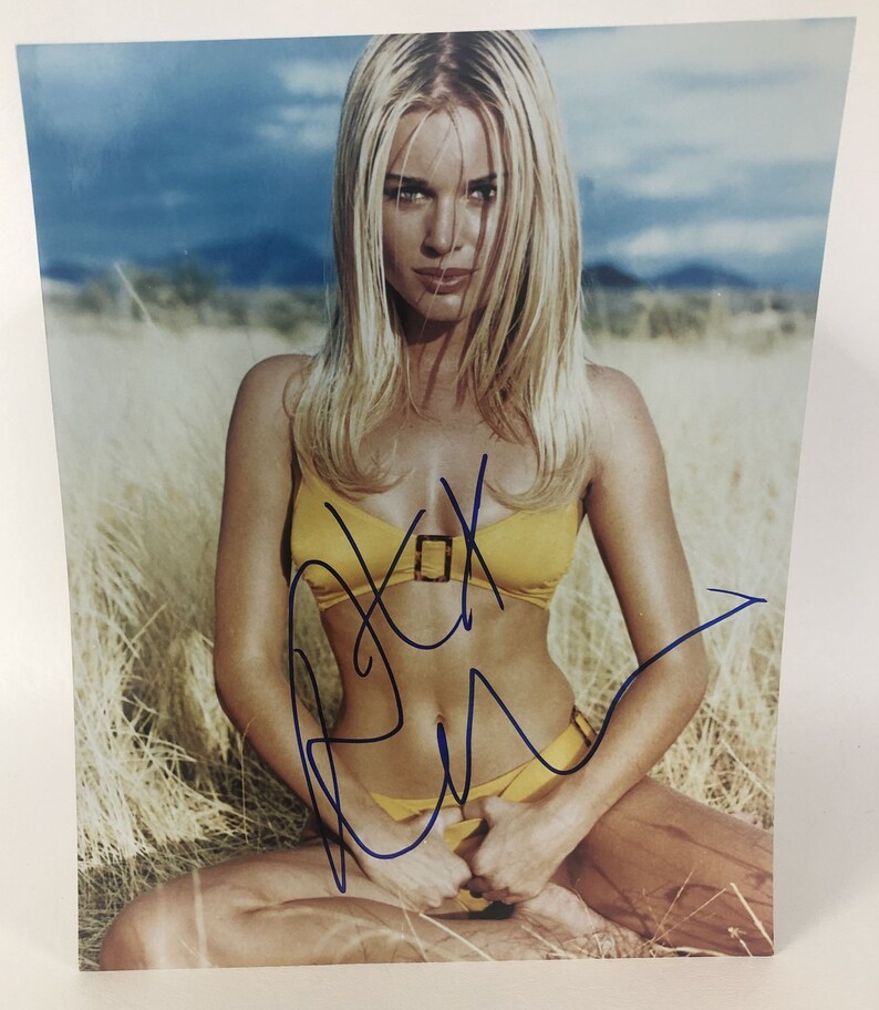 Rebecca Romijn Signed Autographed Glossy 8x10 Photo Poster painting - COA Matching Holograms