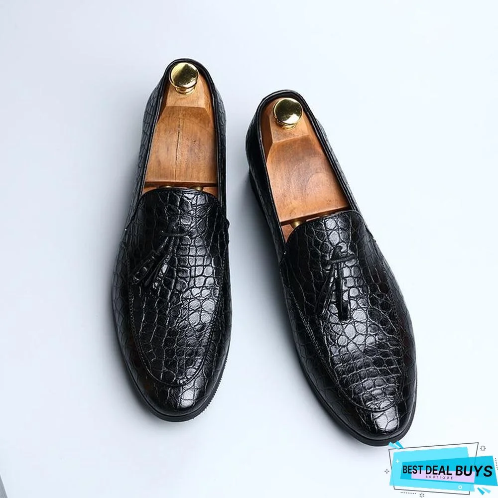 Men Dress Shoes Luxury Fashion Lace-up Oxford Shoes Top Brand Design