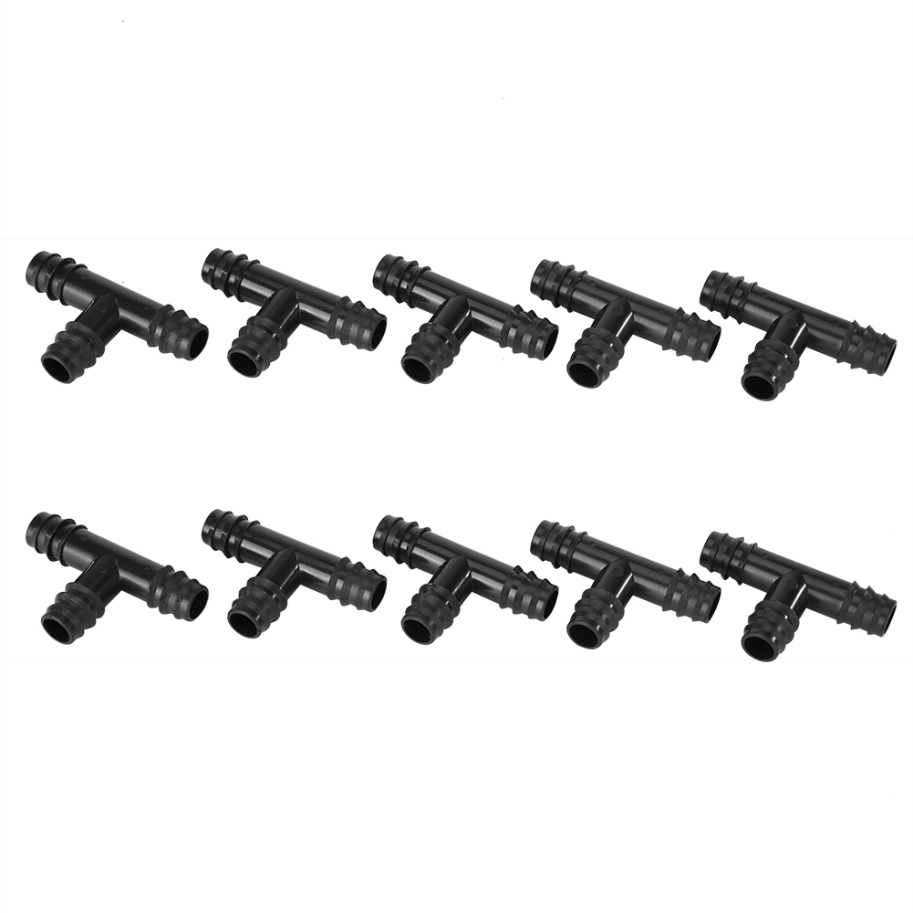 

10pcs 16mm PE Pipe Connectors Garden Micro Drip Irrigation Pipe Hose Joints, 501 Original