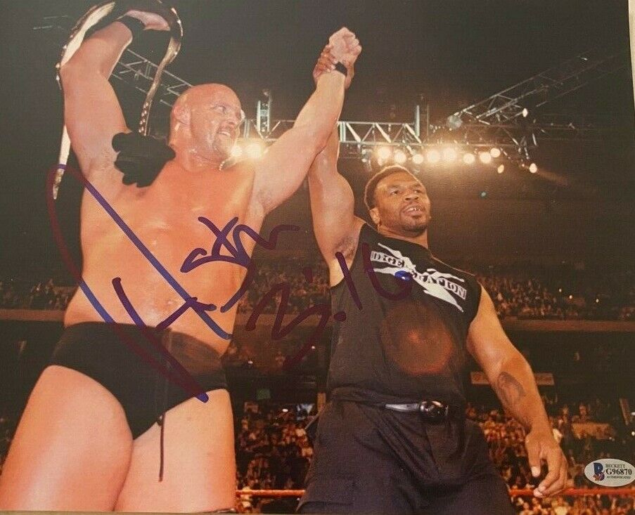 Mike Tyson Stone Cold Steve Austin signed autographed 11x14 Photo Poster painting Beckett COA