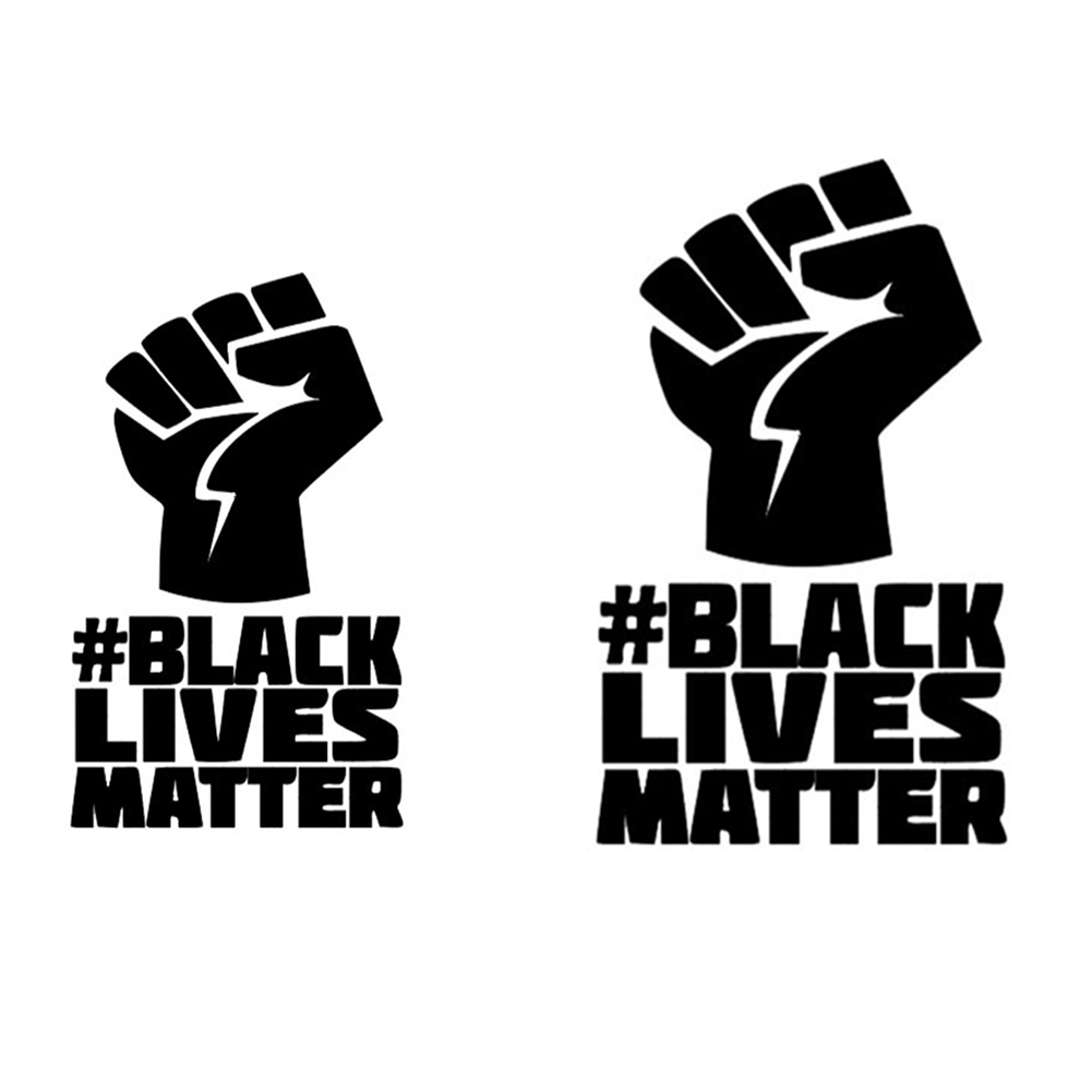 

Hashtag BLACK LIVES MATTER Fist Car Sticker Auto Laptop Glass Window Decal, 20.3*12.7cm, 501 Original