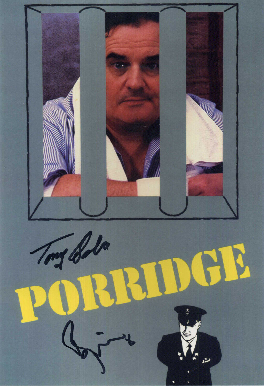 TONY OSOBA & CHRISTOPHER BIGGINS 'Porridge' Signed Photo Poster paintinggraph - preprint