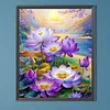 Diamond Painting-DIY Full Round Drill Lotus(50*40 CM)