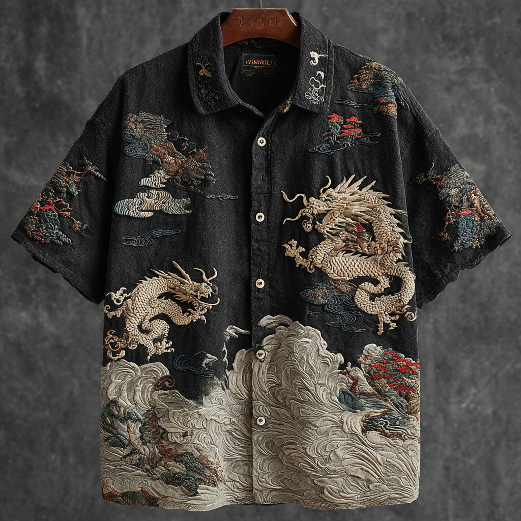 Men's Art Retro Casual Shirt elevenforest
