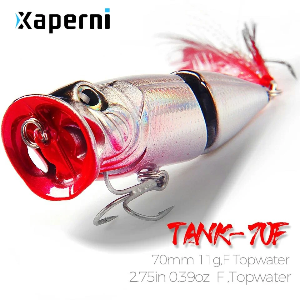 Only for promotion  jointed popper 70mm/11g topwater lure,fishing lure Xaperni crankbait popper penceil bait topwater