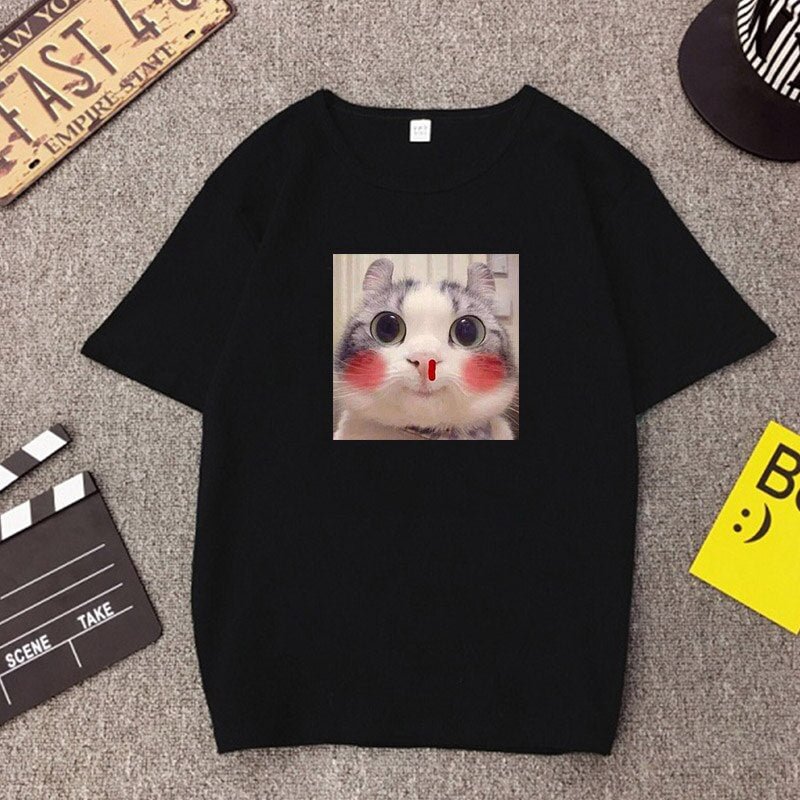 Women Print Shirt Tops clothes vintage T-Shirts O Neck Loose Tshirt vegan punk dropshipping clothing cool punk Short Sleeve Tee