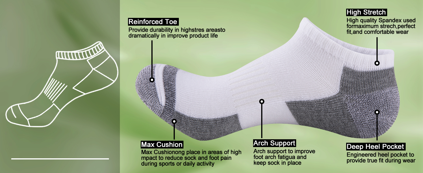 white ankle socks for men
