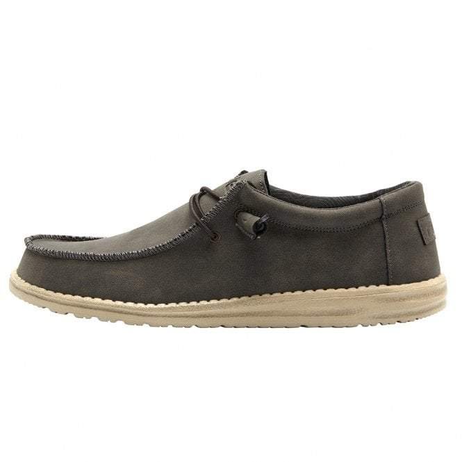 hey dude wally recycled leather coffee