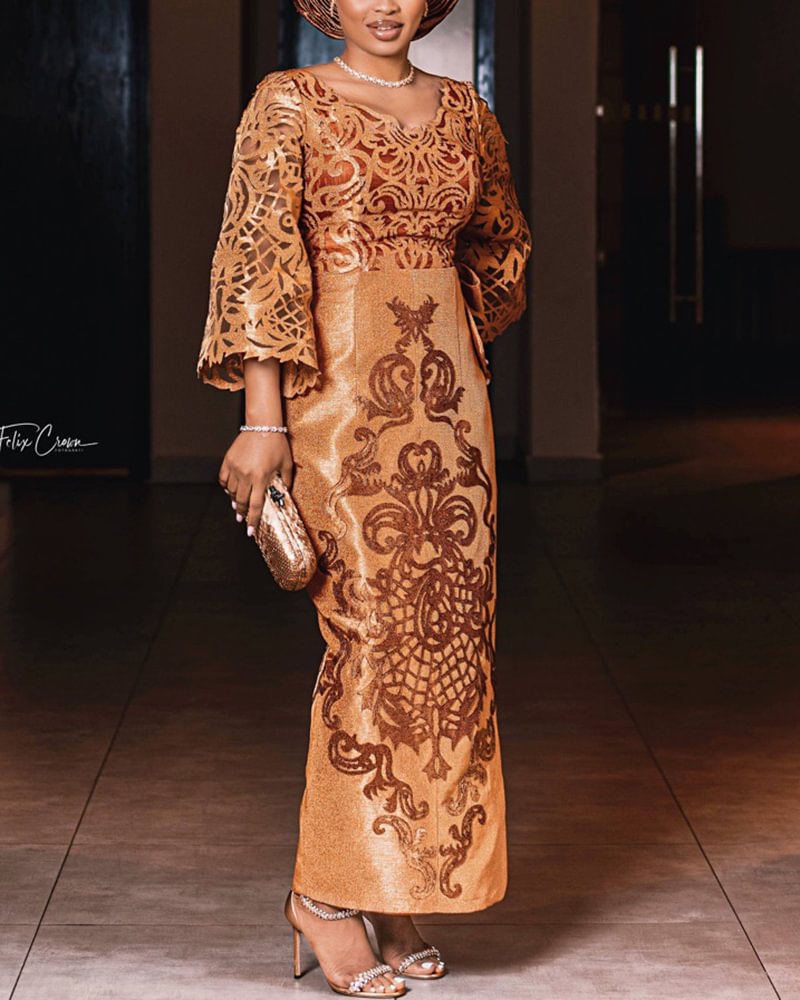Versatile Elegant Print Women's Dress