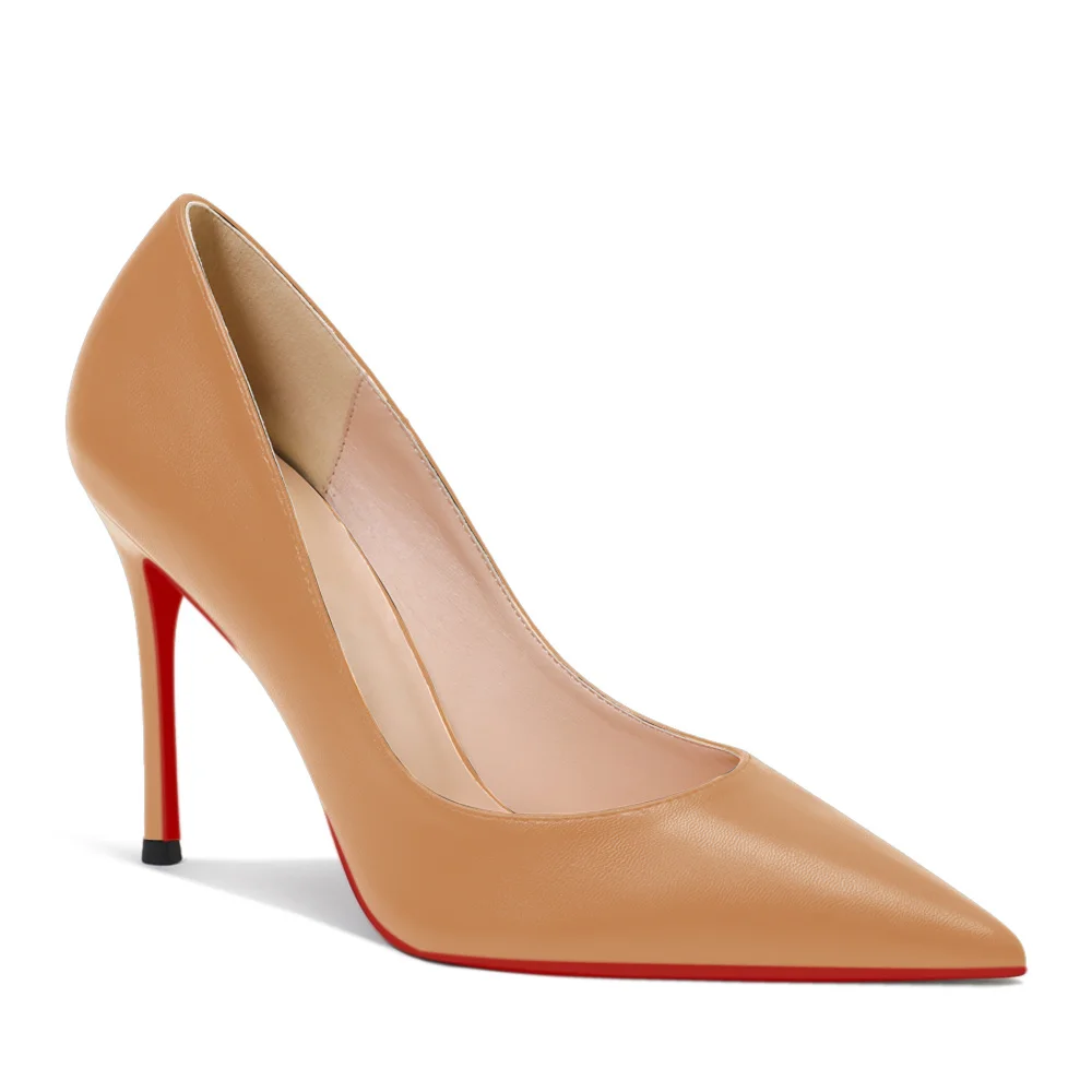 Red Bottom Matte Pumps High Heels Party Daily Women Shoes-MERUMOTE