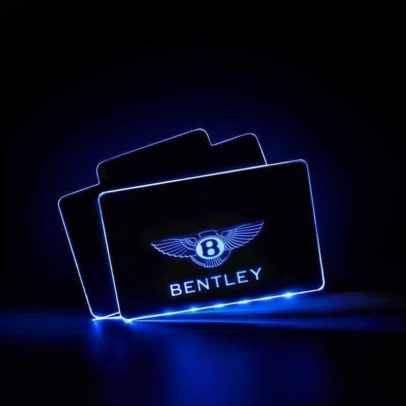 Bentley Acrylic LED Car Floor Mat For Bentley Atmosphere Light With RF Remote Control Car Interior Light Decoration voiturehub dxncar