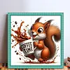 Coffee Squirrel-11CT Stamped Cross Stitch 40*40cm/15.75*15.75in tapestrymarket