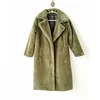 Winter Women Luxury Long Coat Loose OverCoat Thick Warm Plus Size Female  Plush Coats