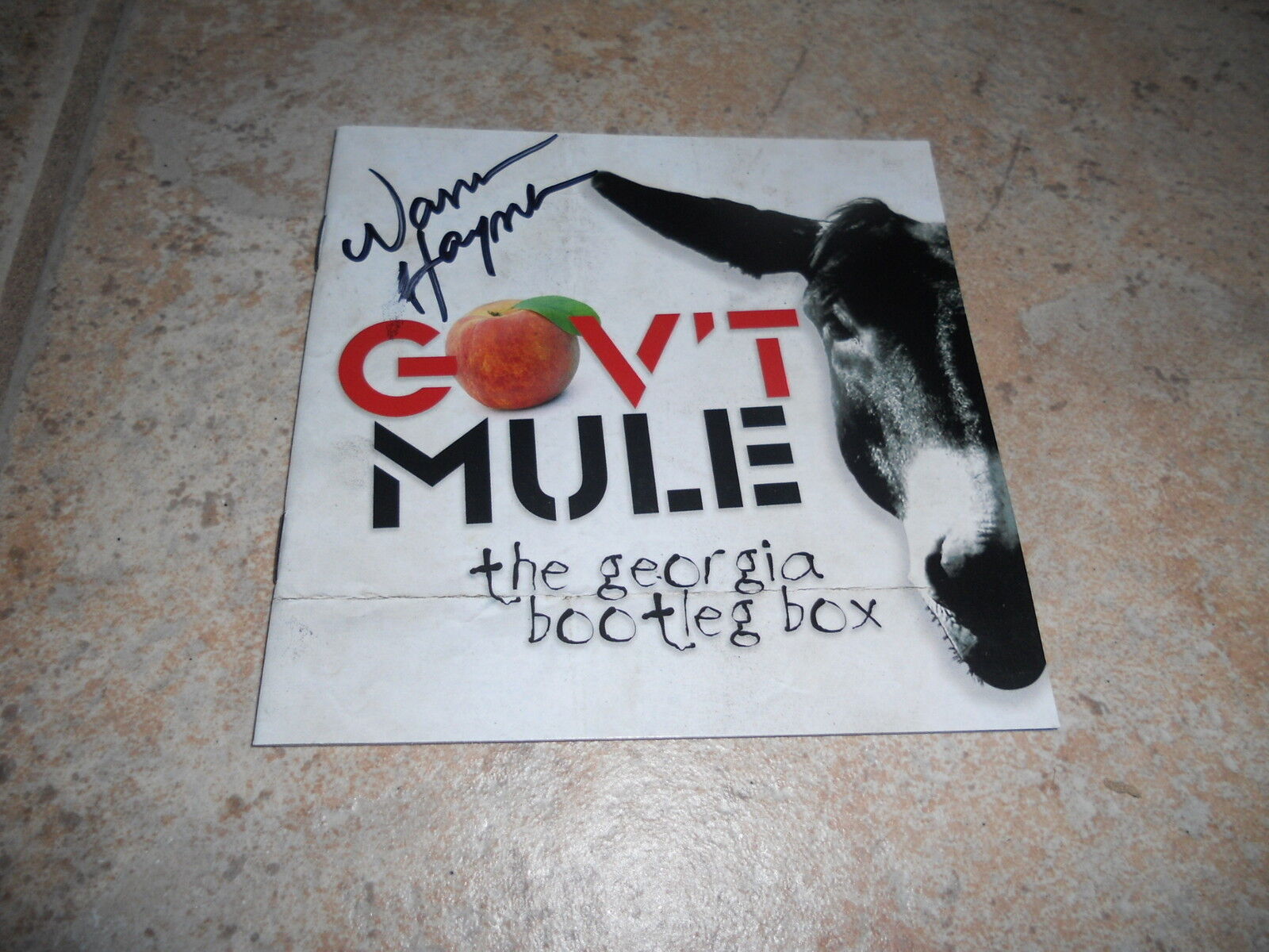 Warren Haynes Gov't Mule Georgia Bootleg Signed Autographed CD Book Cover Photo Poster painting