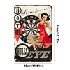 Pin - up Dart Girl - Vintage Metal Signs(12*16Inch)-Pin-up-girls